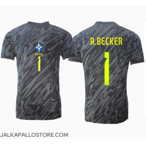 Brasilia Alisson Becker #1 Maalivahti Vieraspaita Copa America 2024 Lyhythihainen